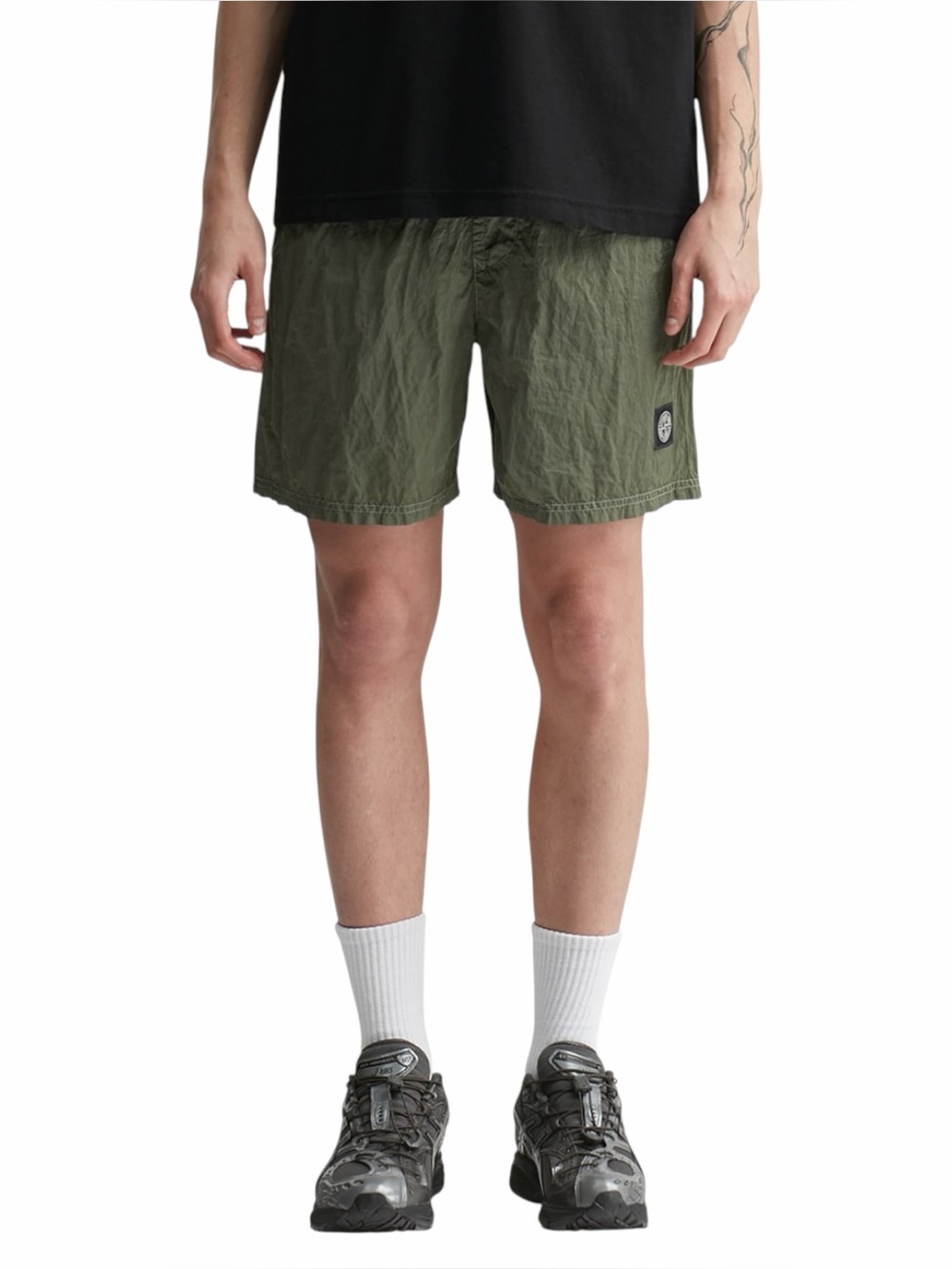 Stone Island Nylon Metal ECONYL Swim Shorts Military Green Size Small NWT Authen